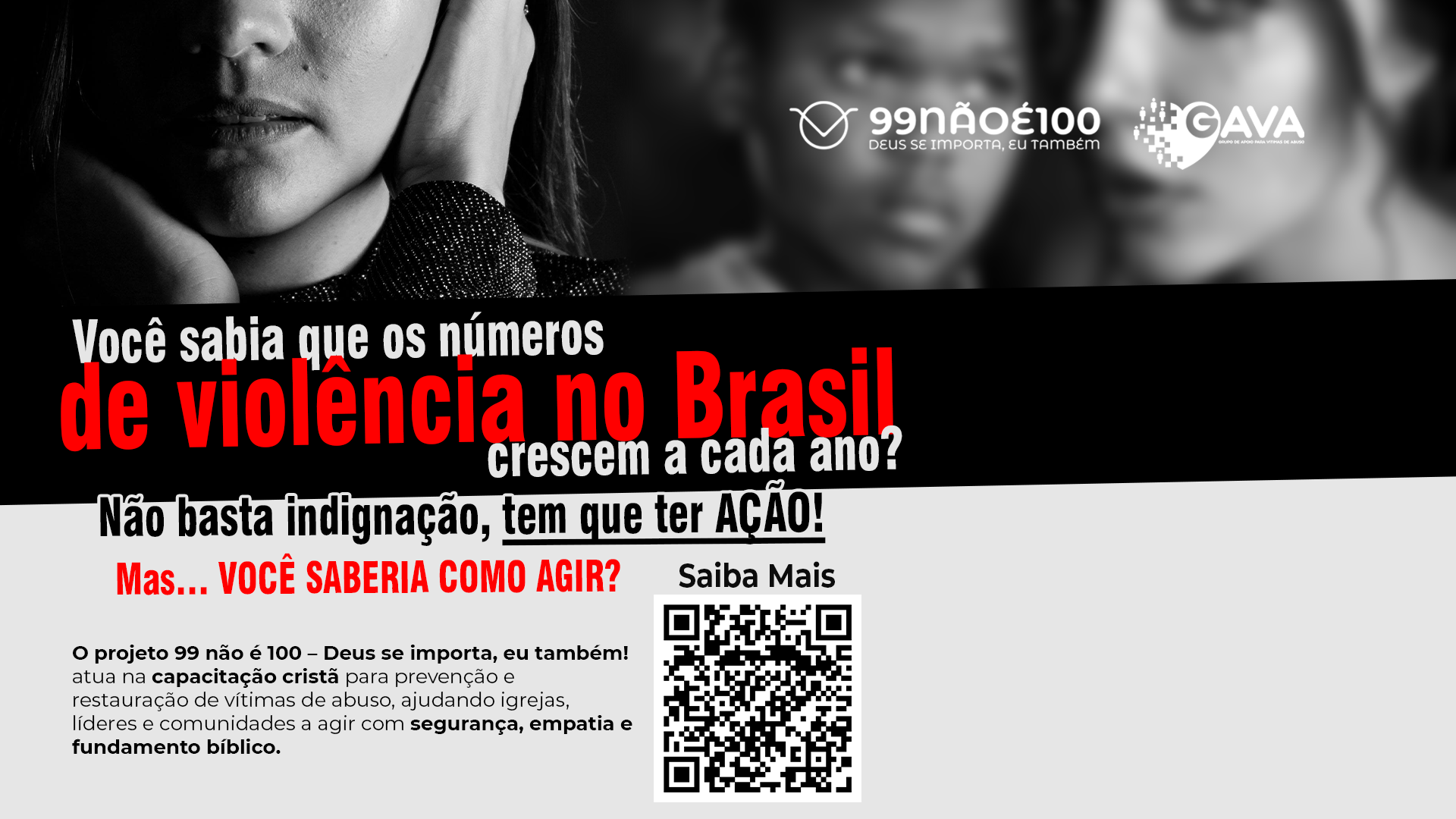 Projeto 99 Não é 100: capacitação cristã para prevenir abusos e cuidar com responsabilidade