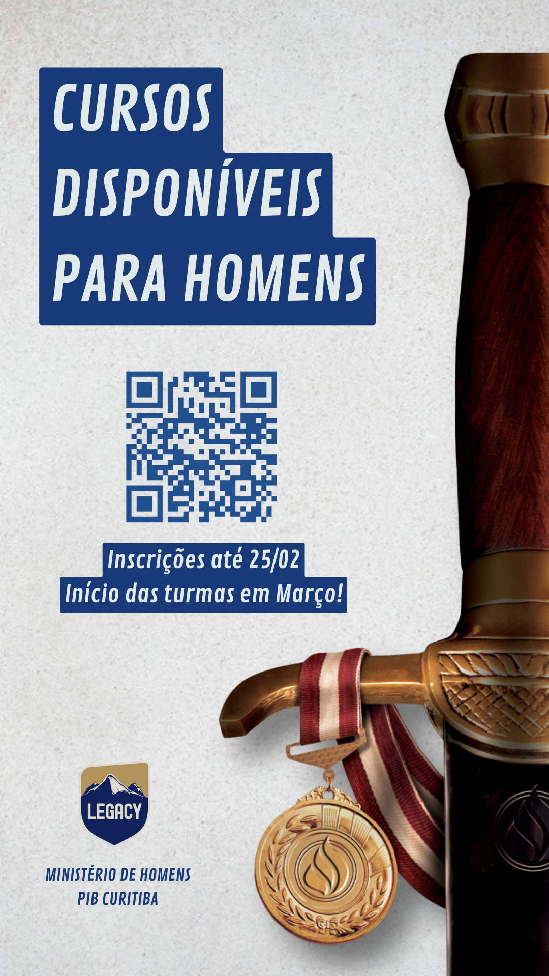 CMN Hombridade: um chamado à formação de homens firmes na fé 25/02