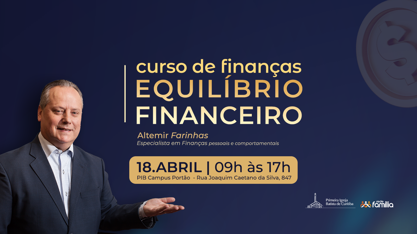 Equilíbrio Financeiro: curso no Campus Portão