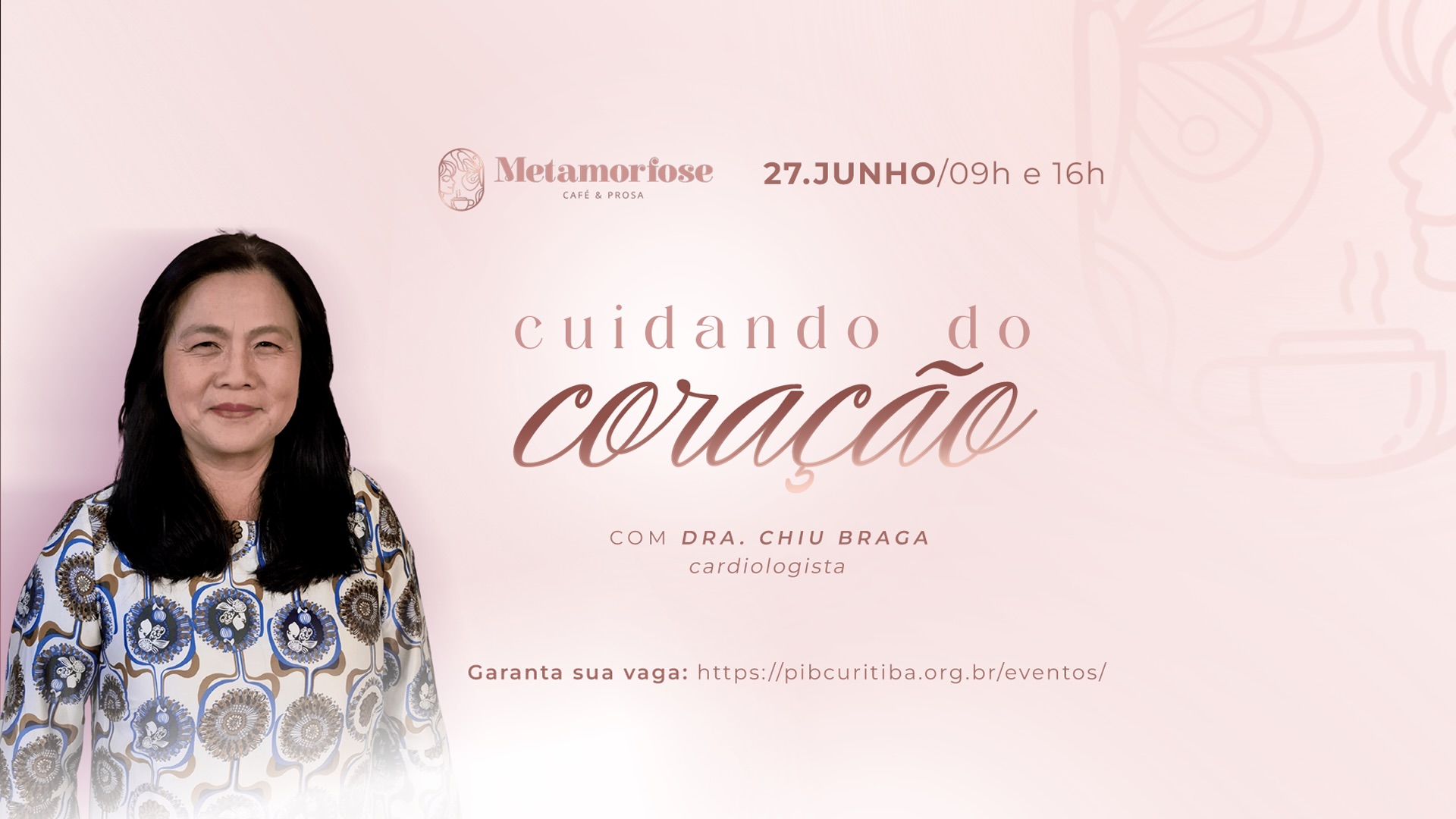 Metamorfose Café & Prosa: um encontro para cuidar do coração