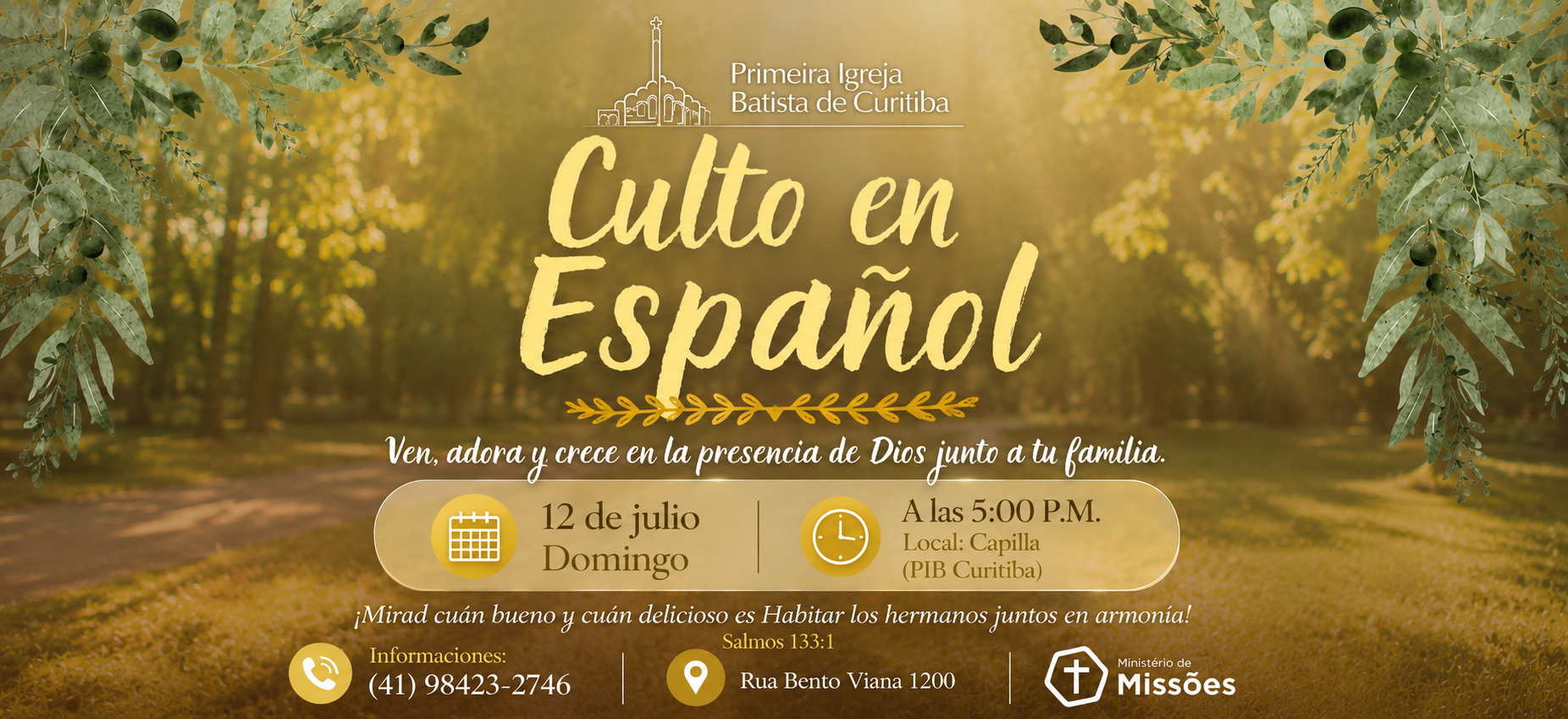 Culto em Espanhol na PIB Curitiba