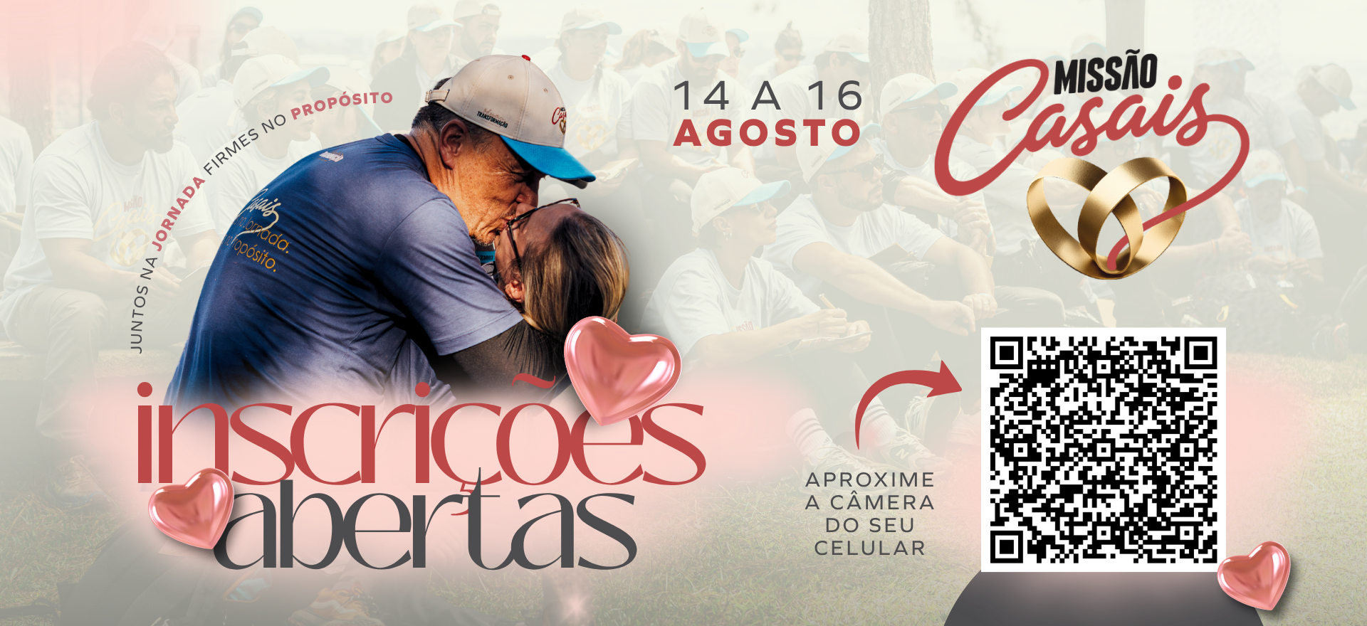Missão Casais 2026: inscrições abertas para uma experiência fora da rotina