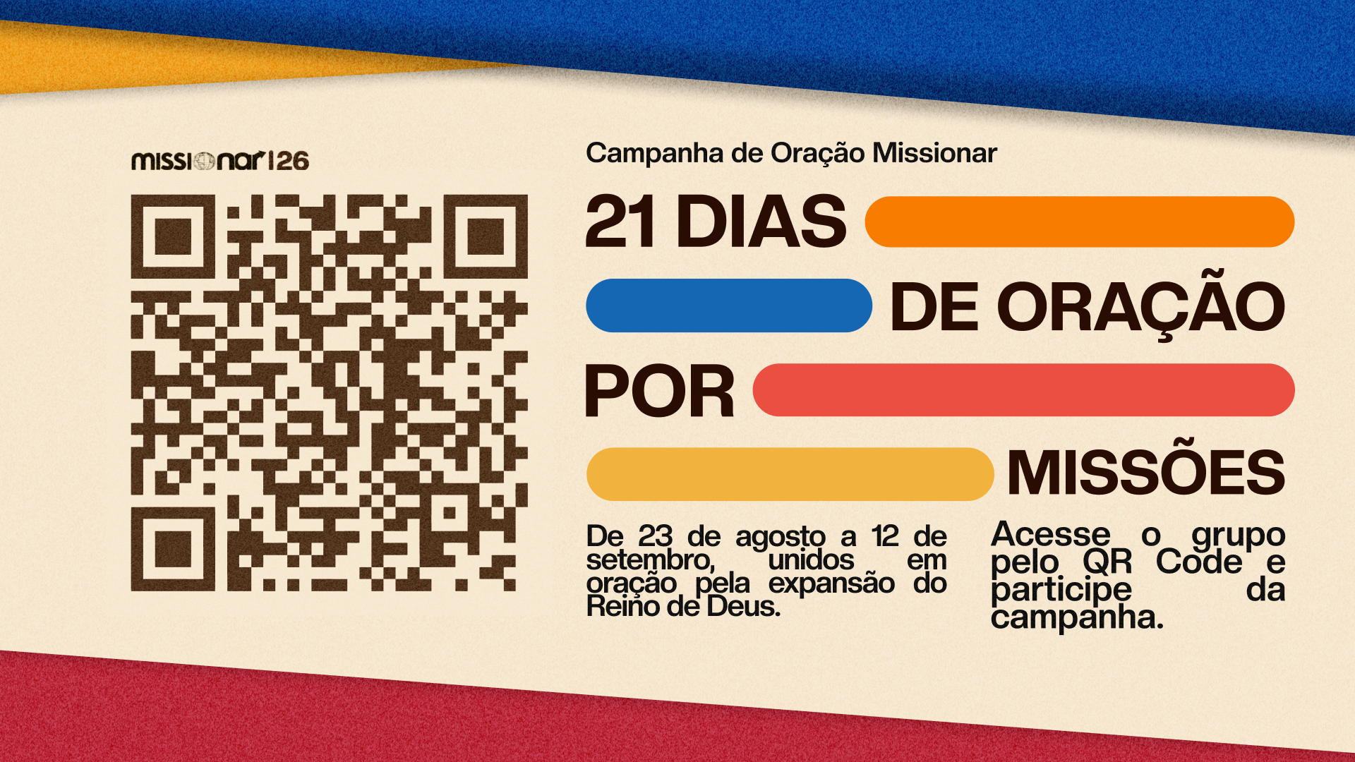 Campanha de Oração do Missionar 26