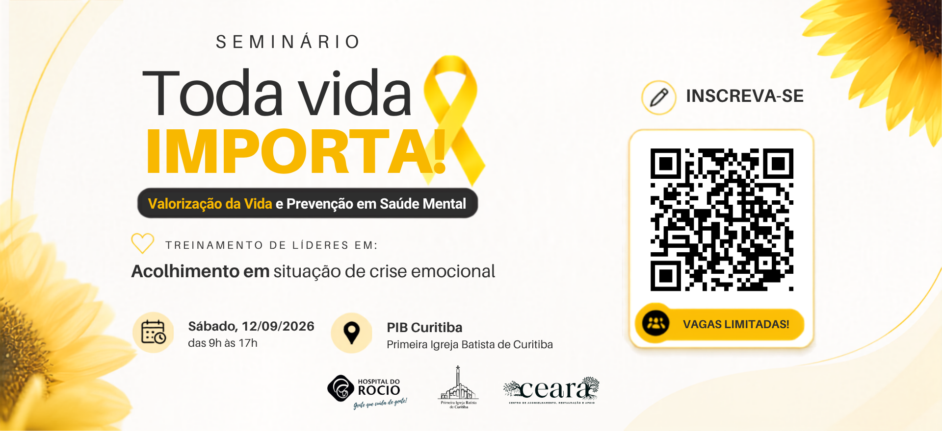 Seminário Toda Vida Importa: valorização da vida e prevenção em saúde mental
